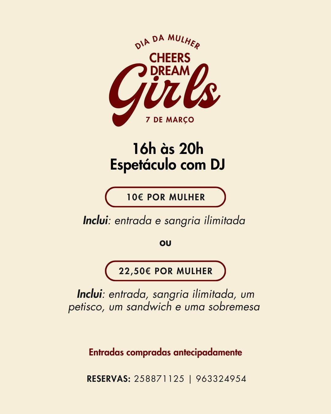 Cheers and Beats Dream Girls